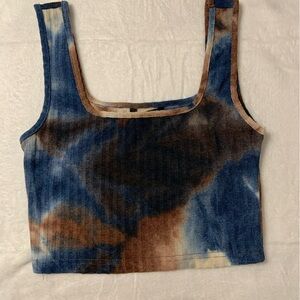 SHEIN Multicolor Tie-Dye Tank Top